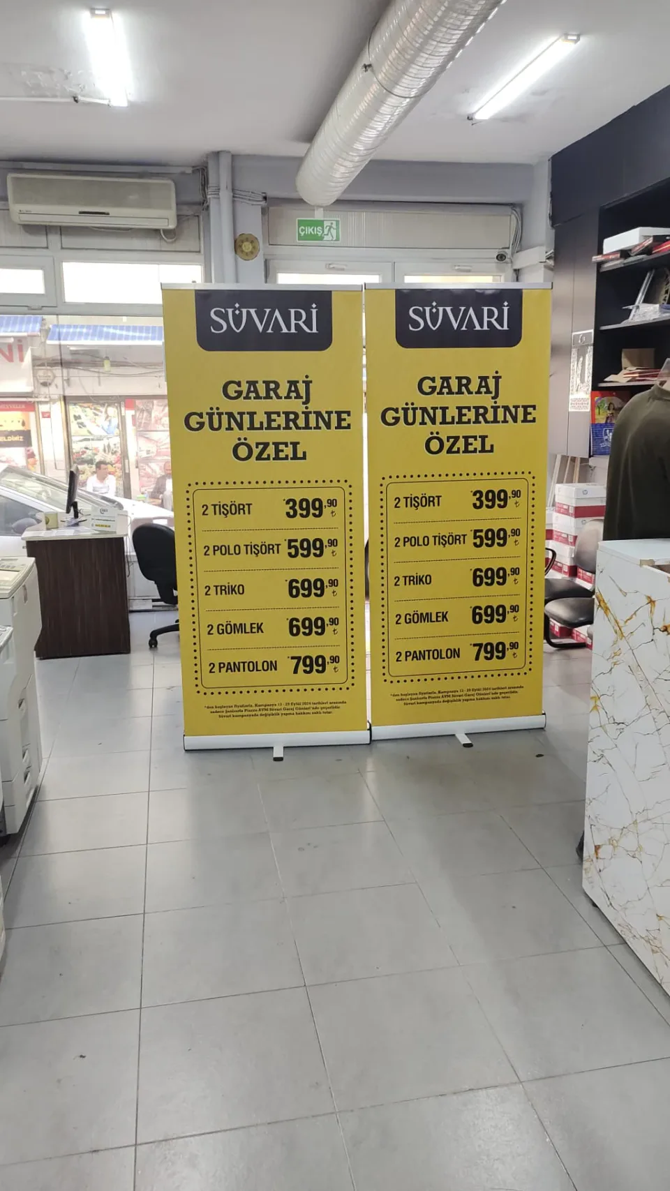 Dikey fiyat ve kampanya panolari gerçek saha uygulaması